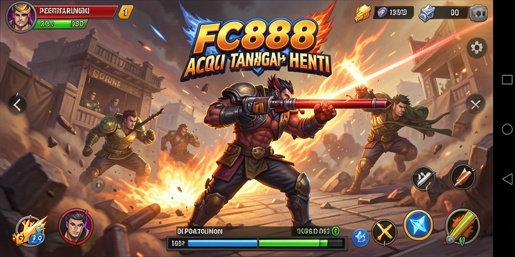 Tangkapan layar FC888 menunjukkan aksi seru dan gameplay yang menegangkan.
