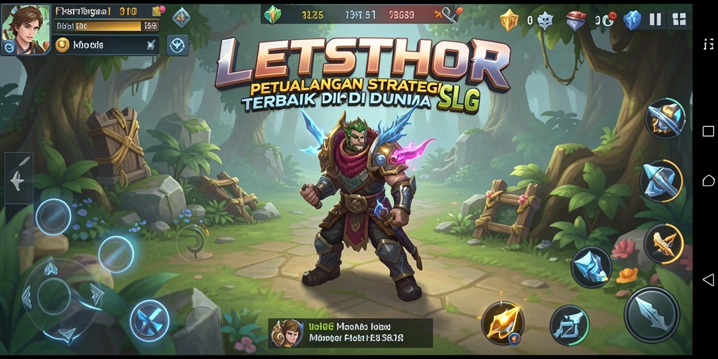 Tampilan menarik permainan LETSTHOR dengan aksi strategi yang mendebarkan.