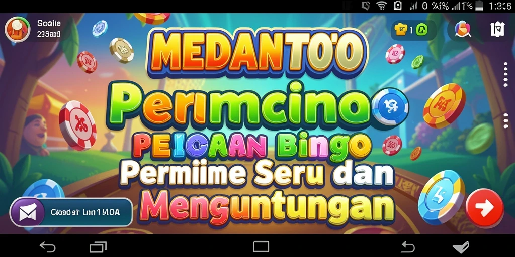Screenshot MEDANTOTO menampilkan gameplay seru Bingo dengan variasi permainan yang menarik.