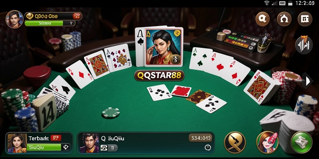 Screenshot gameplay QiuQiu yang seru dan kompetitif